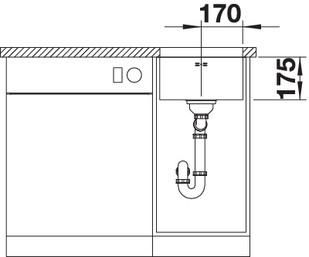 Image du produit Blanco Supra 340-U (Éviers à poser, 43 cm, 37 cm)