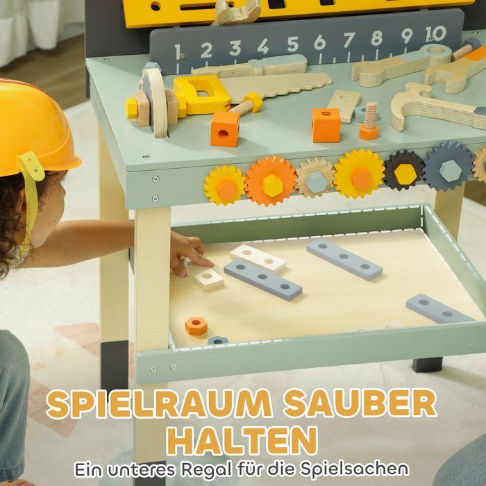Produktbild Swisshandel24 Kinder Werkbank mit Werkzeug und Zubehör, Werkzeugbank für Kinder 3-6 Jahre
