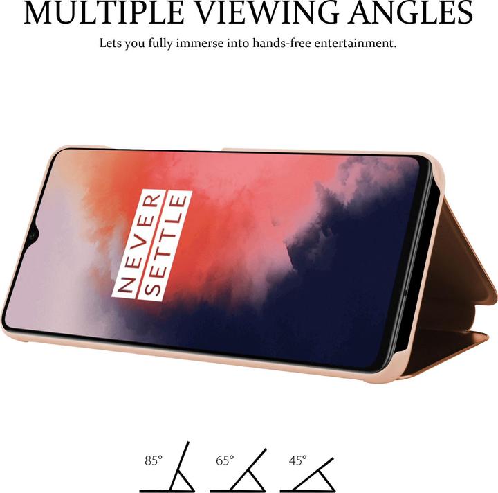 Productafbeelding Cadorabo Boek Smart View Spiegelhoes (OnePlus 7T)