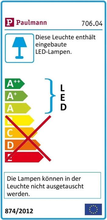 Energy Label Paulmann MaxLED 500 Stripe Set (Warm white, 500 cm, Indoor)