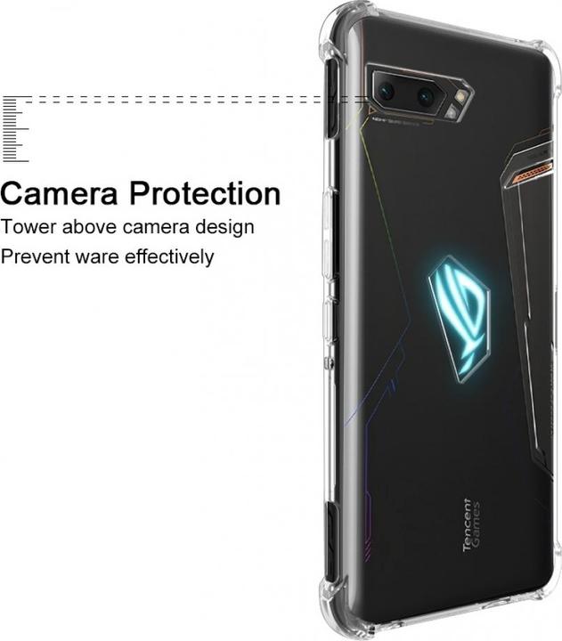 Actual product image Screenguard Asus ROG Phone 2 Case Crystal Soft Airbag Bumper (Asus ROG Phone)