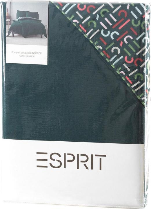 Produktbild Eurofirany Bettzeug 220x200 cm von Baumwollmakosatin dunkelgrüne Farbe, Burgund Esprit (Duvetbezug, 220 x 200 cm)