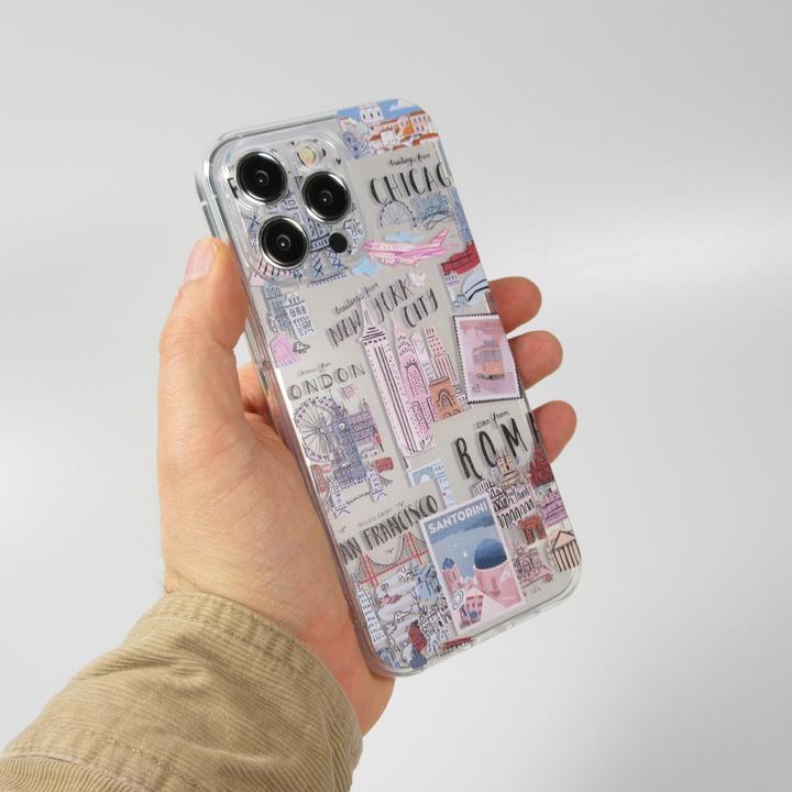 Actual product image PhoneLook Cover silicone rubber cities of the world (Apple iPhone 15 Pro Max)