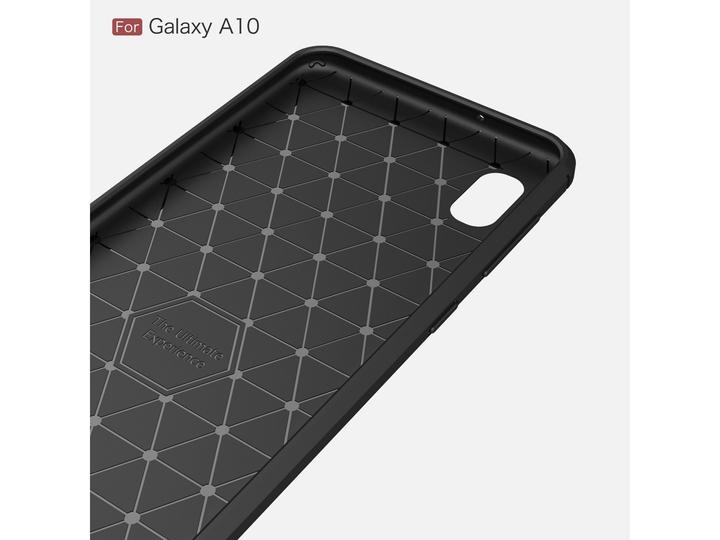 Produktbild Screenguard Samsung Galaxy A10 Hülle Carbon Brushed Soft TPU (Samsung Galaxy A10)