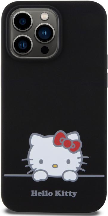 Immagine prodotto Hello Kitty Custodia in silicone liquido con logo Daydreaming per iPhone 15 Pro - Nero (Apple iPhone 15 Pro)
