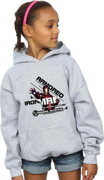 Produktbild Avengers Iron Man Armoured Avenger Kapuzenpullover Mädchen (152, 158)
