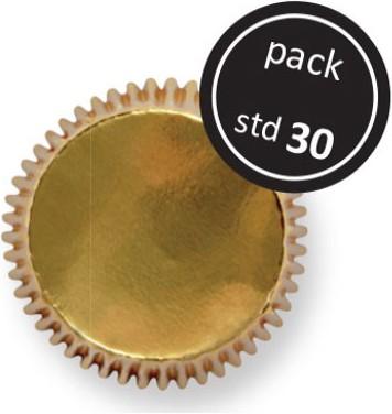 Image du produit PME Moules à cupcakes métalliques or (5 cm)