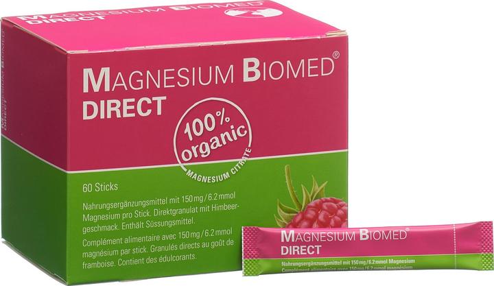 Actual product image Biomed Magnesium Direct (60 Piece, Granulate, 144 g)
