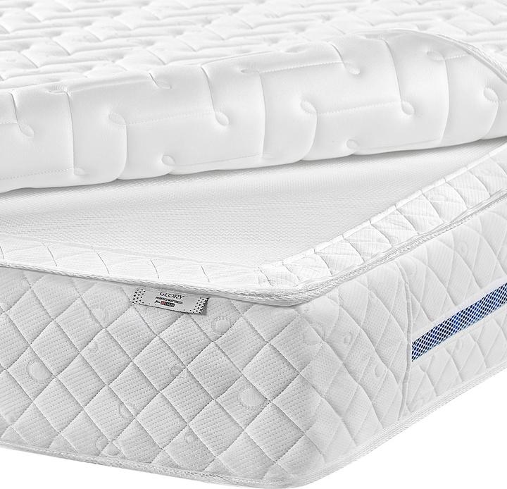 Actual product image Beliani Pocket spring mattress Memory Foam medium 140 x 200 cm removable cover GLORY (140 x 200, Spring core)