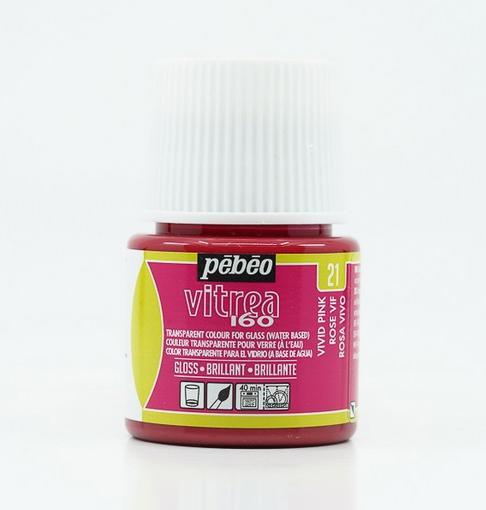 Immagine prodotto Pebeo Vitrea 160 Brillanti Rosa Vivo (Rosa fuoco, 45 ml)