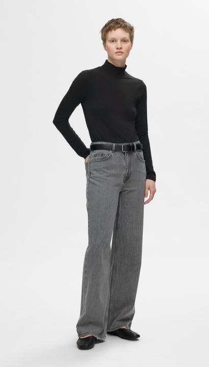 Image du produit Selected Femme Basic Haut à col haut avec manches longues (S)