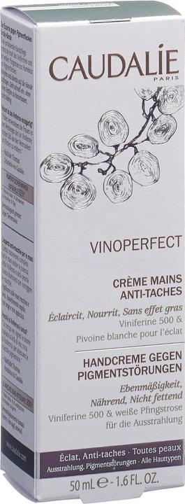 Actual product image Caudalie VINOPERFECT - Hand cream - Crème Mains Anti Taches (50 ml)