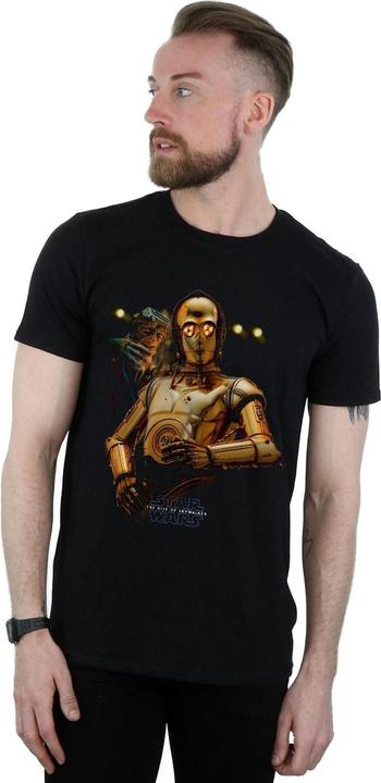 Actual product image Star Wars Mens The Rise Of Skywalker C-3PO And Babu Frik T-Shirt (4XL)
