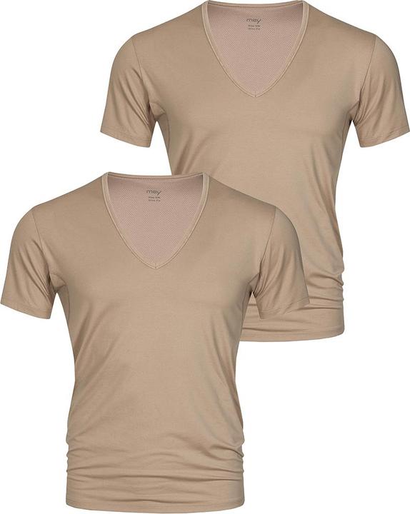 Immagine prodotto Mey 2 confezioni di maglietta con scollo a V in cotone asciutto (3XL)