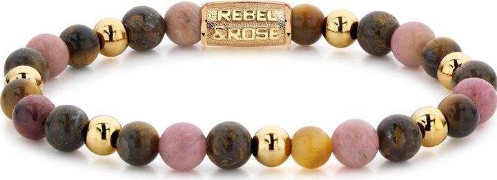 Produktbild Rebel Rose - Bead bracelet Winter Glow II RR-60060-G - Dimension: 17.5 cm - M (L) (17.50 cm, Edelstahl)