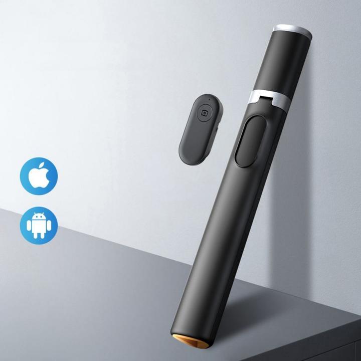 Produktbild Tech-Protect L08S Bluetooth selfie stick with remote control, tripod up to 141cm - black