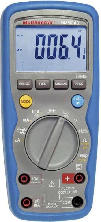 Actual product image Multimetrix Hand Multimeter DMM 240 (CAT III 1000V, CAT IV 600V)