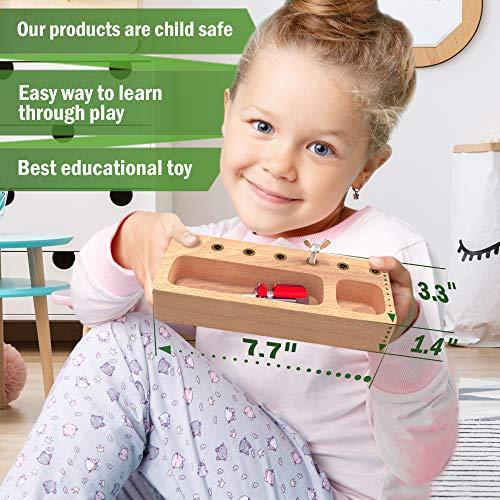 Produktbild Activity Board Schraubbrett Kinder Holz | Lernspielzeug Motorikspielzeug