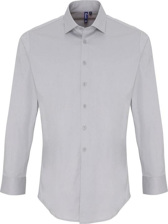 Actual product image Premier Unisex Adult Poplin Stretch Long-Sleeved Shirt (XL)