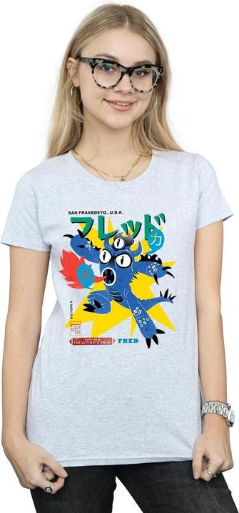 Actual product image Disney Womens/Ladies Big Hero 6 Fred Ultimate Kaiju Cotton T-Shirt (XL)