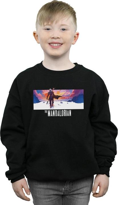 Actual product image Star Wars Boys The Mandalorian Landscape Sweatshirt (140, 146)