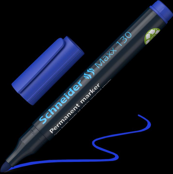 Actual product image Schneider Maxx 130 permanent marker (Blue, 3 mm, 1 x)