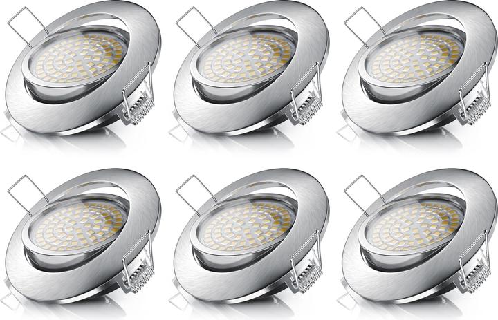 Image du produit Brandson Spot de plafond à LED, spot encastrable orientable et à intensité variable, spot encastrable, blanc (320 lm)