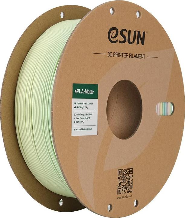Actual product image eSUN Filament PLA Matt Rainbow 1.75mm 1000g (PLA, 1.75 mm, 1000 g, Multicoloured)