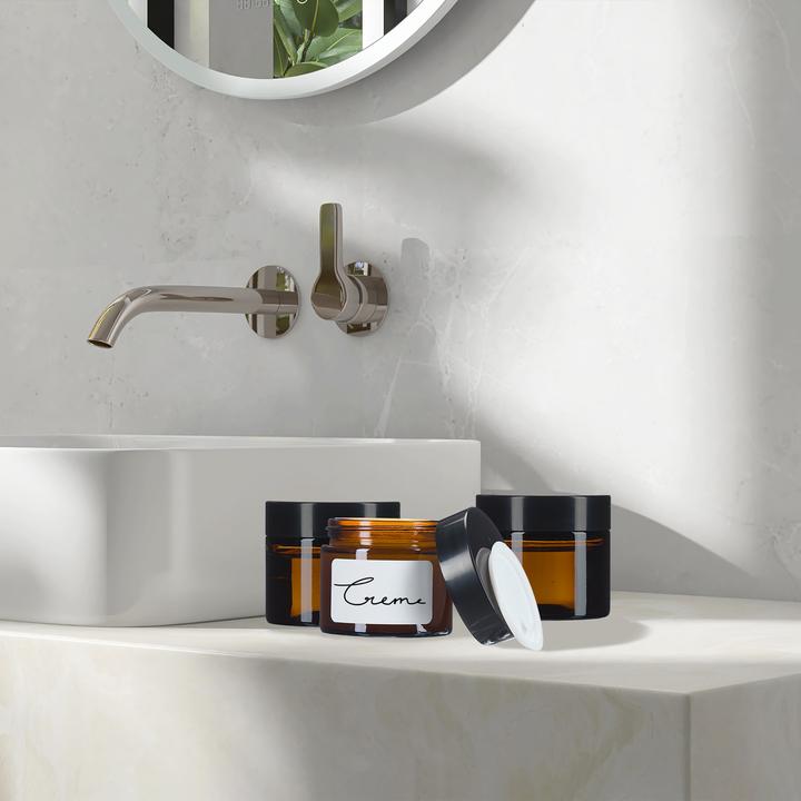 Image du produit Relaxdays Kit de bocaux à crème