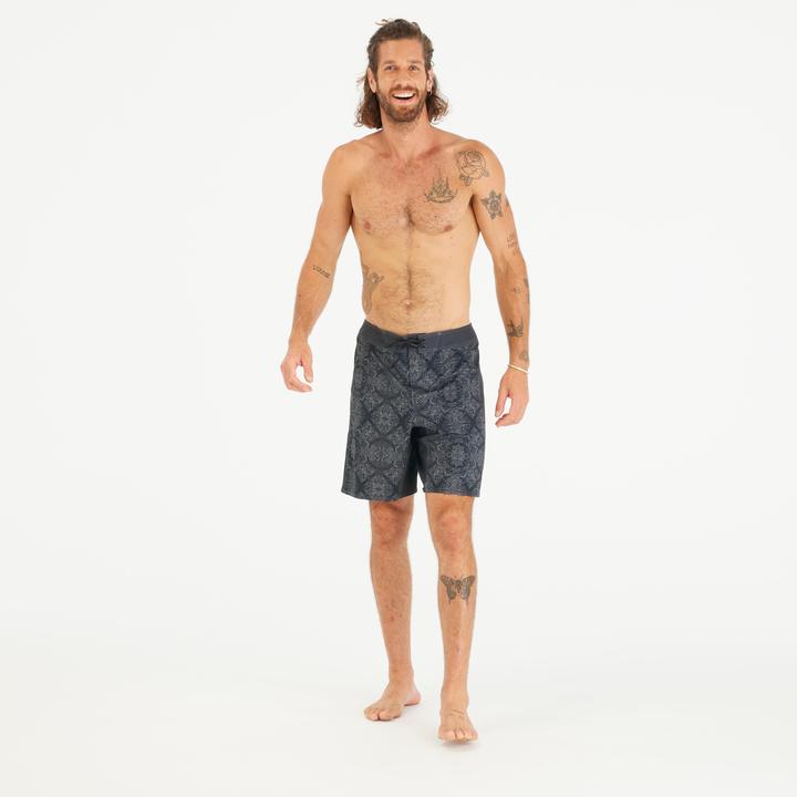 Produktbild Olaian Boardshorts Herren lang 500 Arch Scarabia 19" schwarz (48)