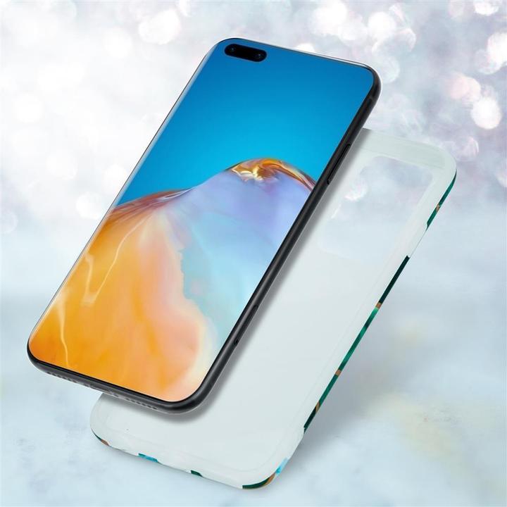 Actual product image Cadorabo IMD TPU Colorful Marble Cover (Huawei P40)