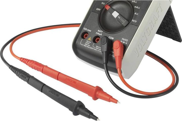 Actual product image Voltcraft VC801 Test lead (plug 4 mm - test probe) 1.5 m Black-Red 1 pc.