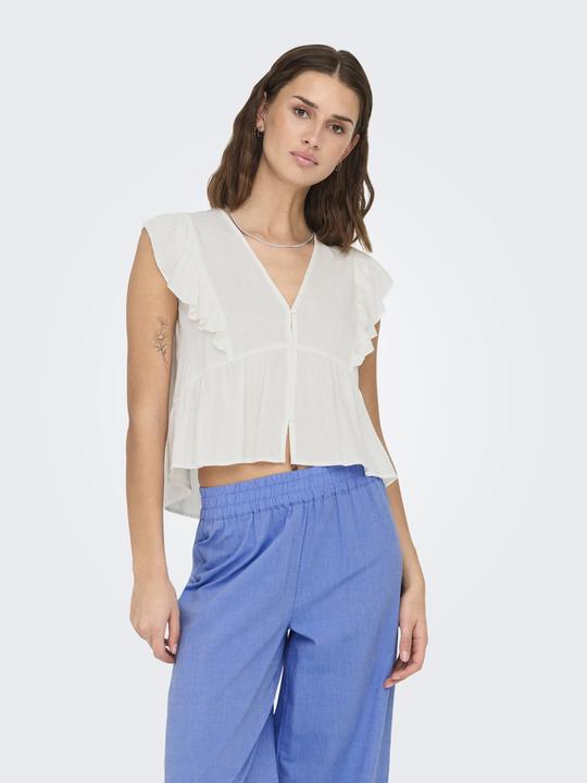 Image du produit Only Onlrian Flonce S/S Top Wvn (S)