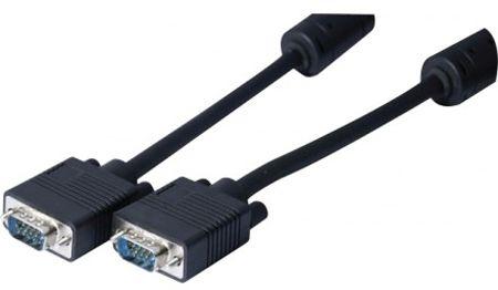Actual product image Exertis Connect SVGA monitor cable, 15pin HD D-Sub St./St., 10.0 m, black High-quality monitor cable for high (10 m, VGA)