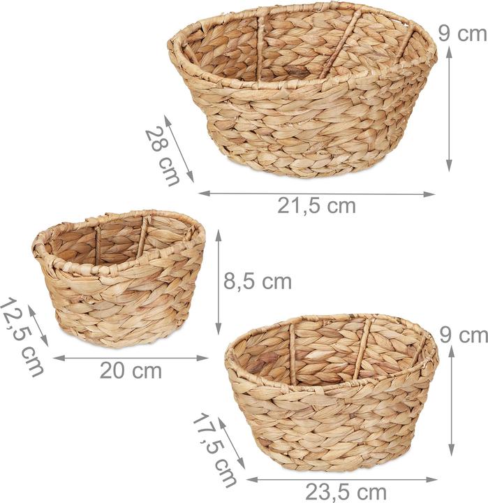 Immagine prodotto Relaxdays 3x cestini-portaoggetti (3 x)