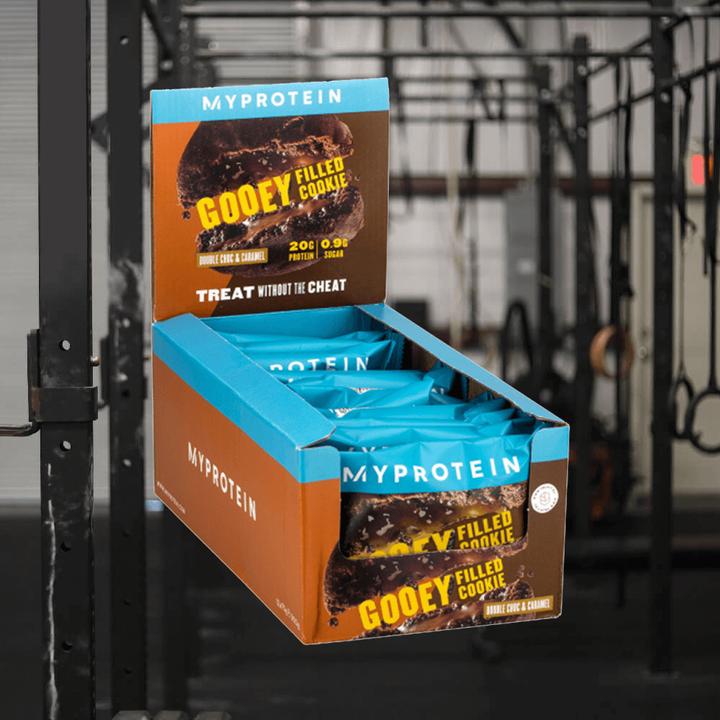 Actual product image MyProtein Protein Filled Cookie (12 x 75g) (Double Chocolate & Caramel, 12 pcs., 900 g)