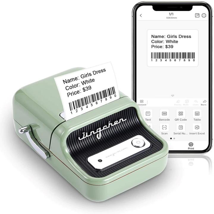 Actual product image Niimbot B21 (203 dpi)