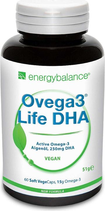 Image du produit Energybalance Ovega3 life DHA Huile d'algues en capsules (60 pièce(s), Capsules, 51 g)