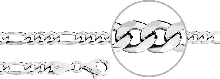 Actual product image Der Kettenmacher Figaro necklace silver diamond (Sterling silver 925, 55 cm)
