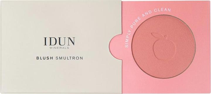 Actual product image IDUN Minerals Rouge/Blusher Smultron peach pink (011 Smultron peach pink)
