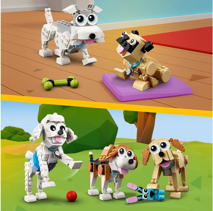 Image du produit LEGO 31137 Chiens adorables (31137, LEGO Creator 3-in-1)