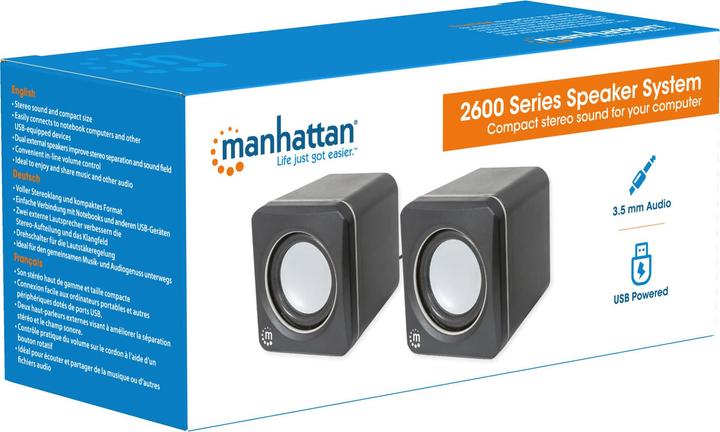 Actual product image Manhattan 2600 Series stereo speakers