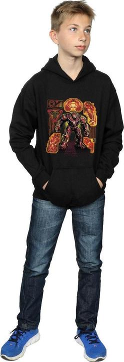 Actual product image Boys Avengers Infinity War Hulkbuster Blueprint Hoodie (116)