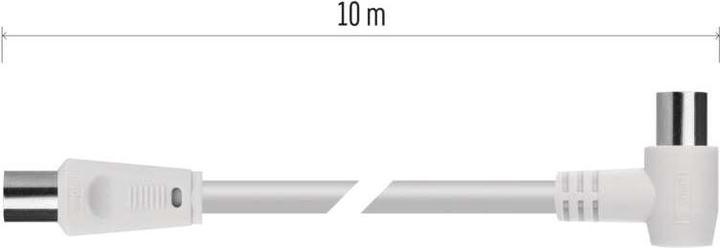 Image du produit Emos Câble coaxial d'antenne, blindé 10m - fiche coudée (Câble d'antenne)