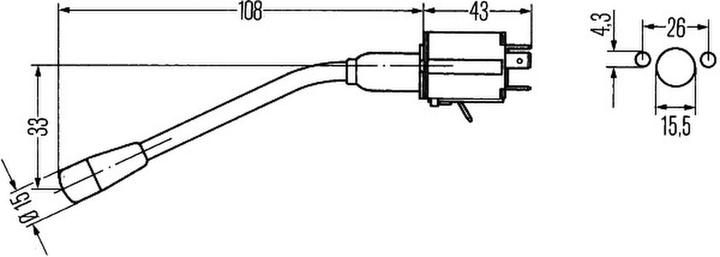Actual product image Hella Steering column switch for ATLAS
