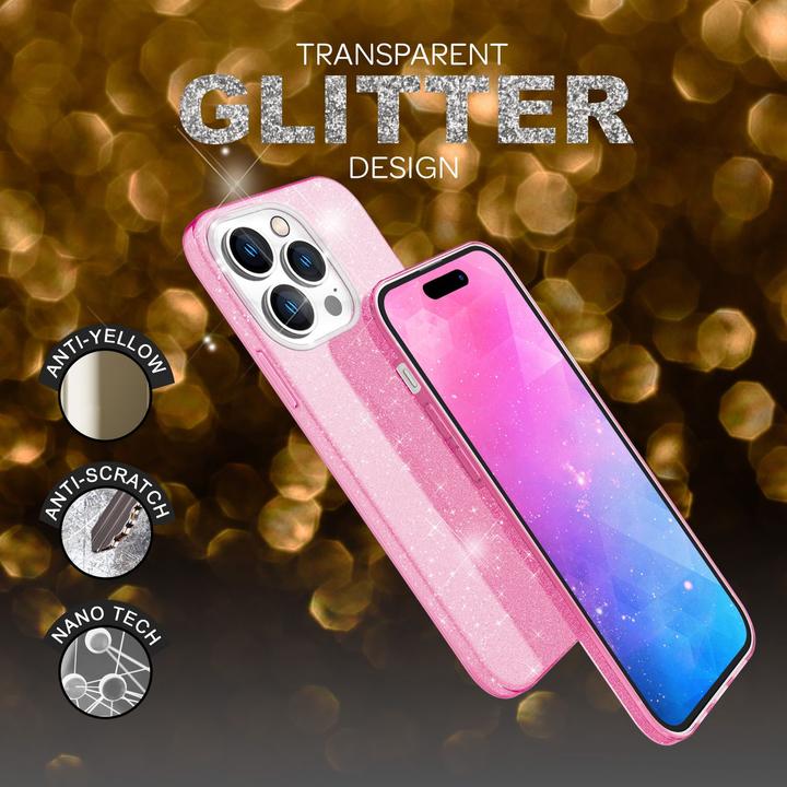 Actual product image Nalia Glitter cover (Apple iPhone 14 Pro)