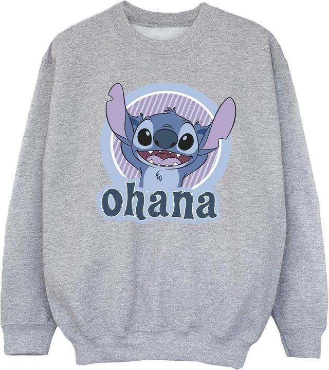 Actual product image Disney Girls Lilo And Stitch Ohana Circle Sweatshirt (140, 146)