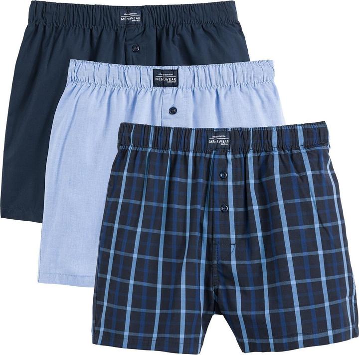 La Redoute Collections 3er-Pack Boxershorts aus Bio-Baumwolle (XL, 3er Pack)