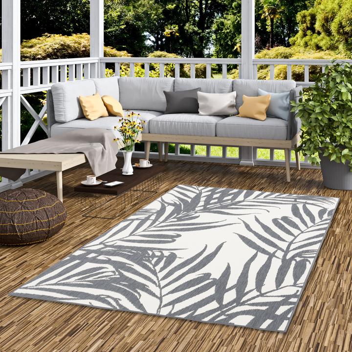 Actual product image Pergamon In- und Outdoor Teppich Beidseitig Cape Cod Blätter (133 x 190 cm)