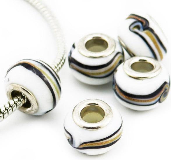 Image du produit Hermex Verre Bead argenté 925 - Blanc argenté (Argent 925)